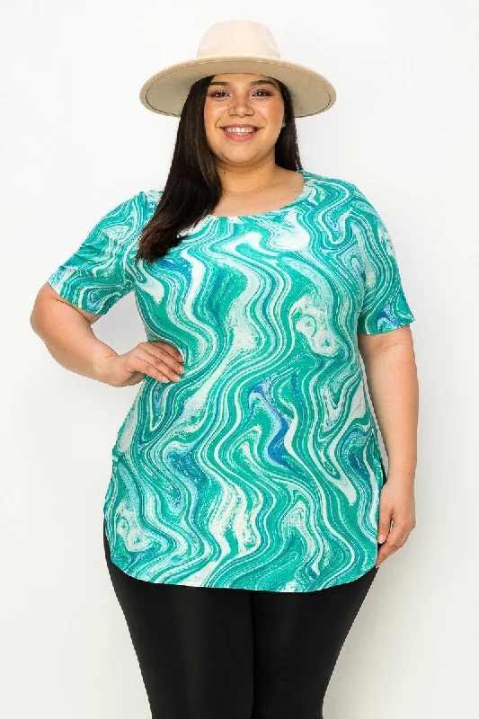 Plus Size Marble Top